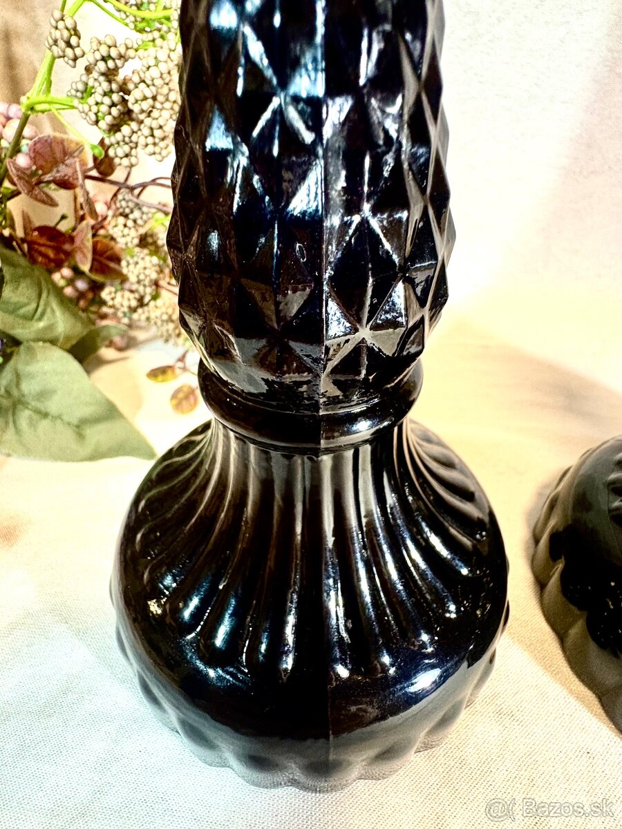 Párové svietniky hrubé sklo - 4