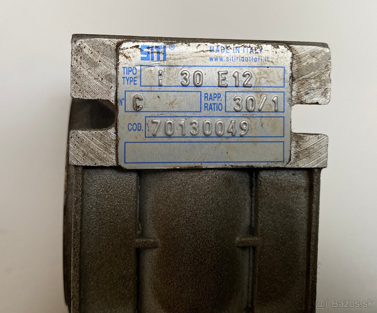 Elektro motor s dvoma prevodovkami SITI Riduttori Italy 60W - 4