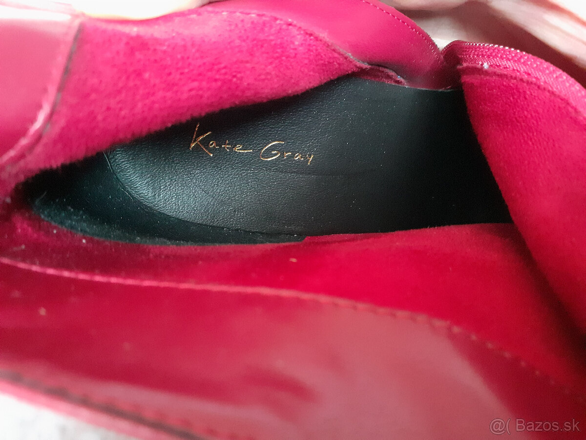 Dámske nízke kožené čižmy (čižmičky) Kate Gray č.40 - 4