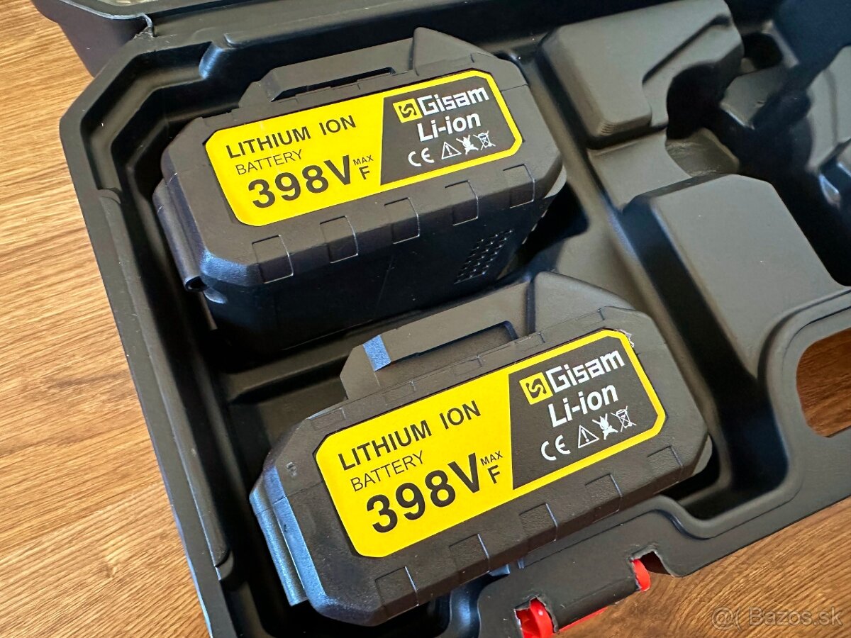 AKU bezuhlíková reťazová píla s mazaním 2x 20 lišta 3x reťaz - 4