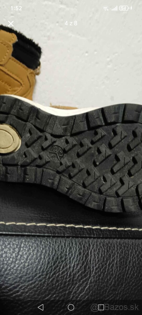 Chlapčenské zimné čižmy č.23 - 4