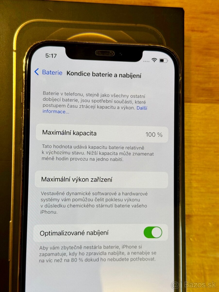 iPhone 12 Pro Gold BATERIE 100% TOP - 4