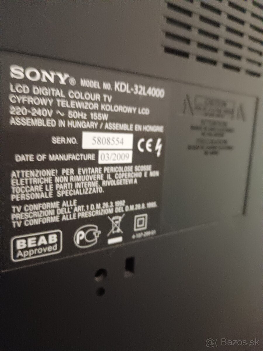 Sony LCD TELEVÍZOR - 4
