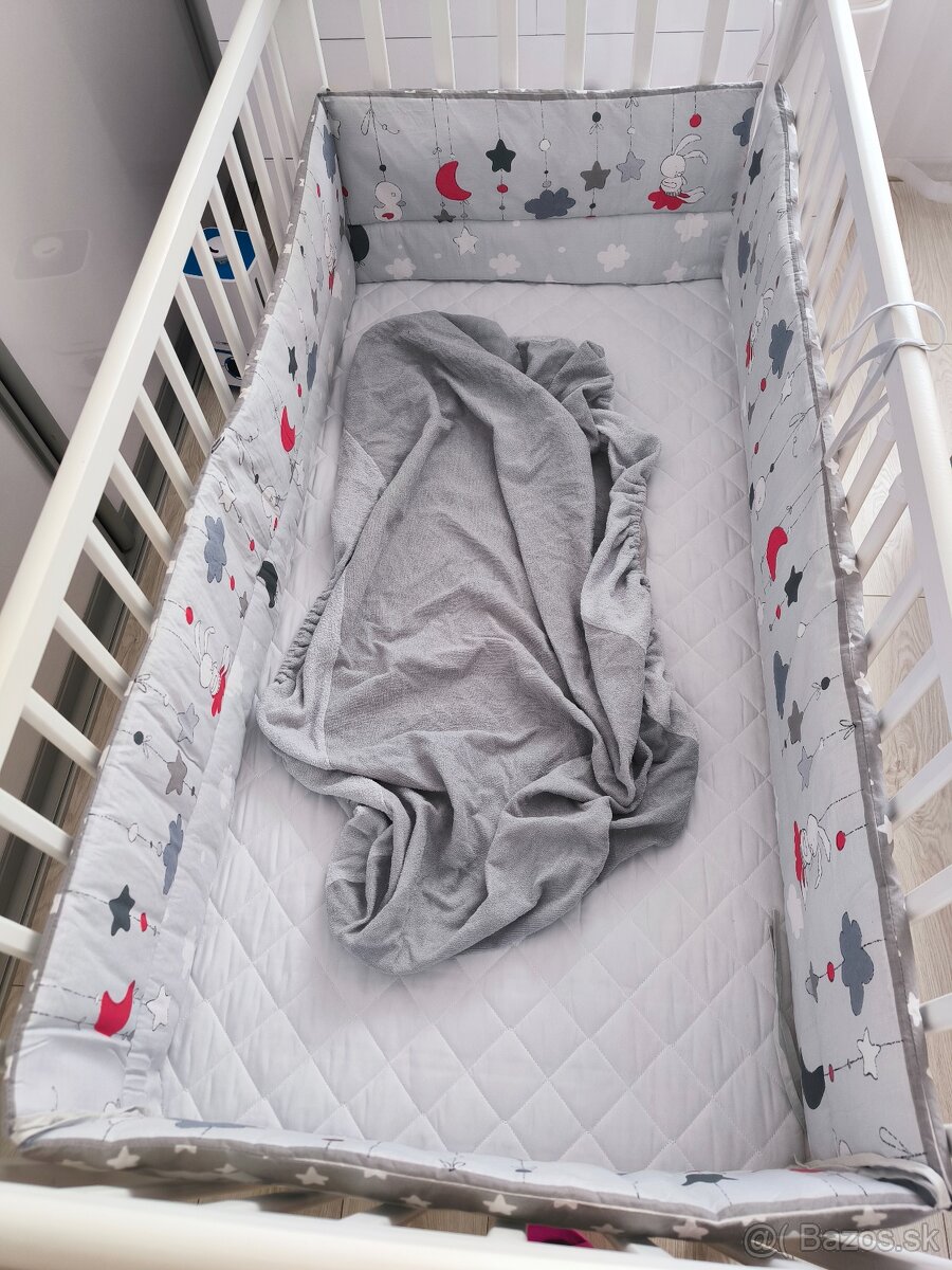 Detská postielka + matrac + mantinel + plachta - 4