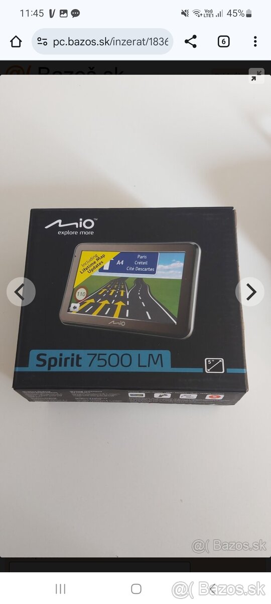 GPS navigacia Mio Spirit 7500 LM - 4