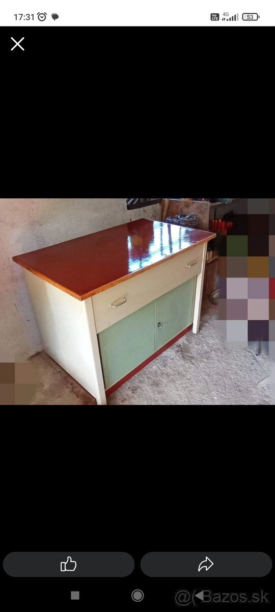 Retro umyvaci stôl - 4