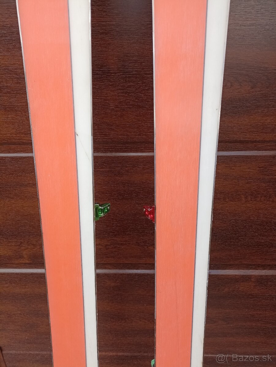 Skialpový set - lyže 155cm, lyžiarky 39, pásy - 4