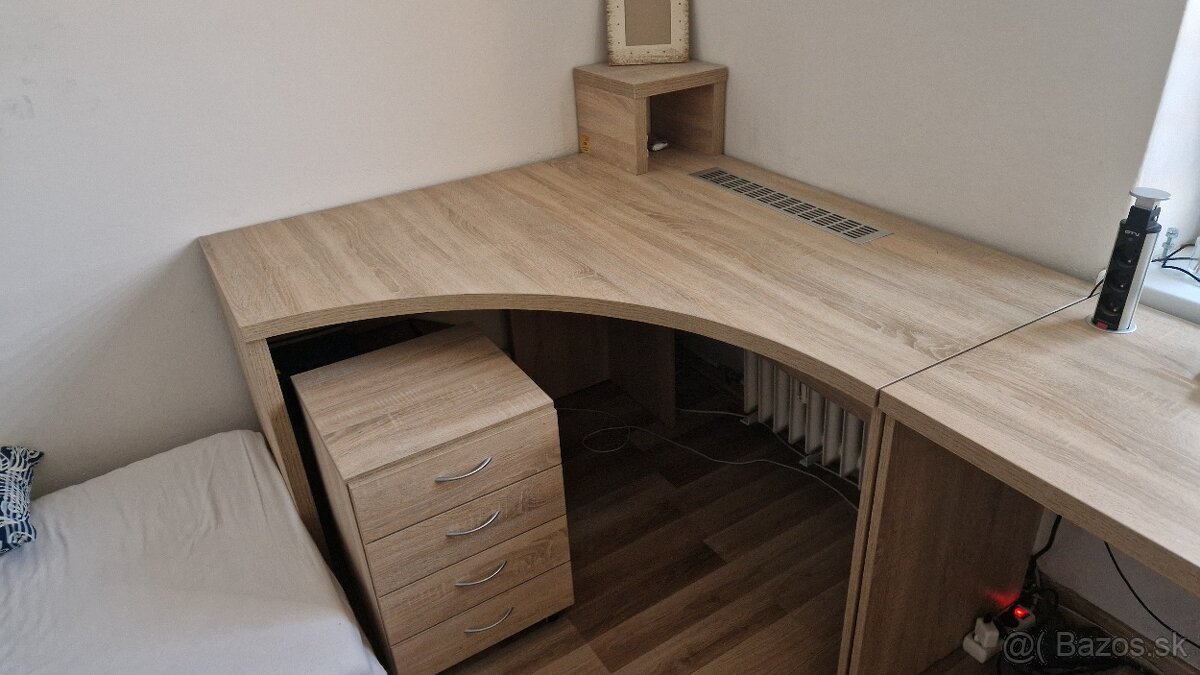 Písací rohový stôl - 4