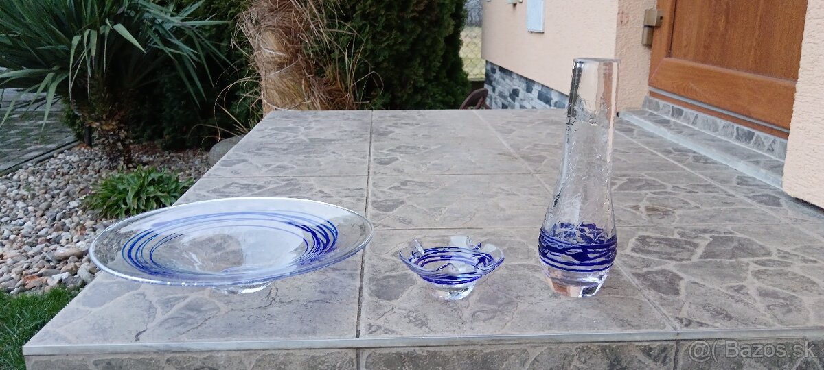 Lampa, smalt, džbán kohút 23,5cm, váza, popolník.. - 4