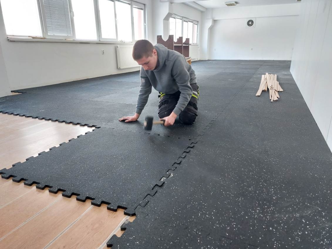 Gumová podlaha puzzle nová - 4