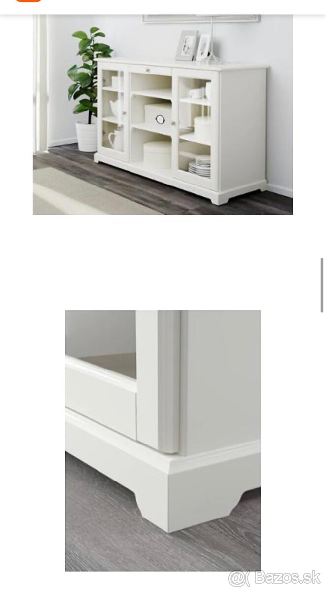 IKEA KOMODA LIATORP alebo Vitrína - zachovalá - 4