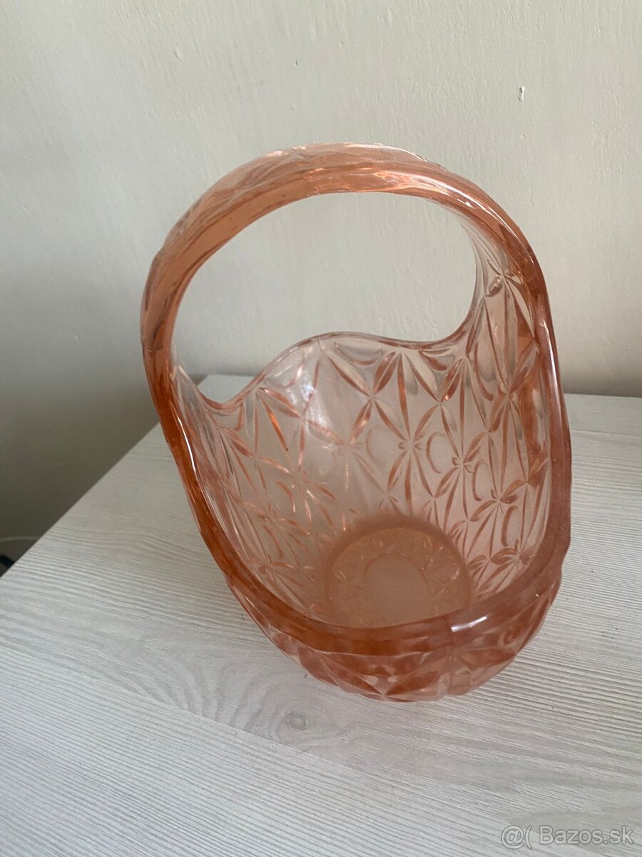 KRIŠTÁLOVÝ KOŠÍK - RUŽOVÝ - 4