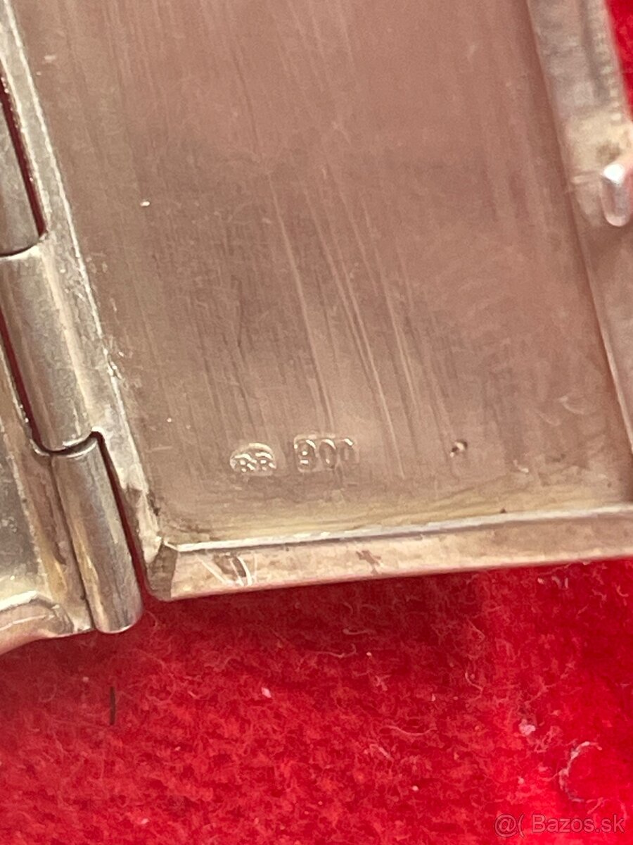 starozitny strieborný medailon - 4