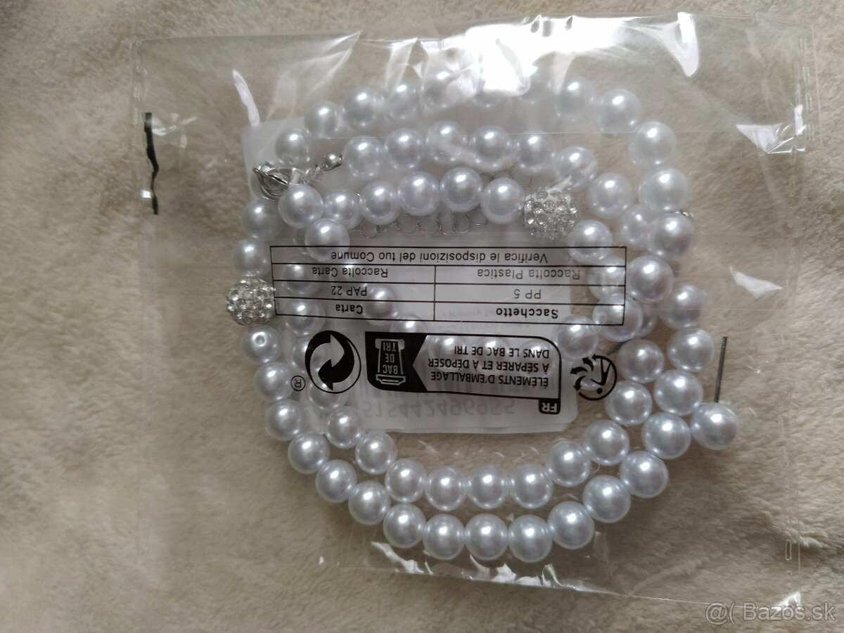 NOVÝ set perlovéj bižutérie (osobný odber) - 4