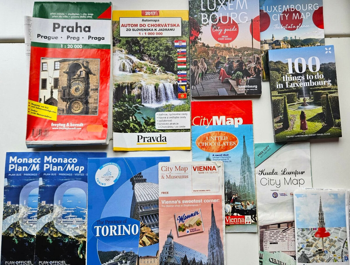 rozne mapy, plany miest, turisticki sprievodcovia - 4