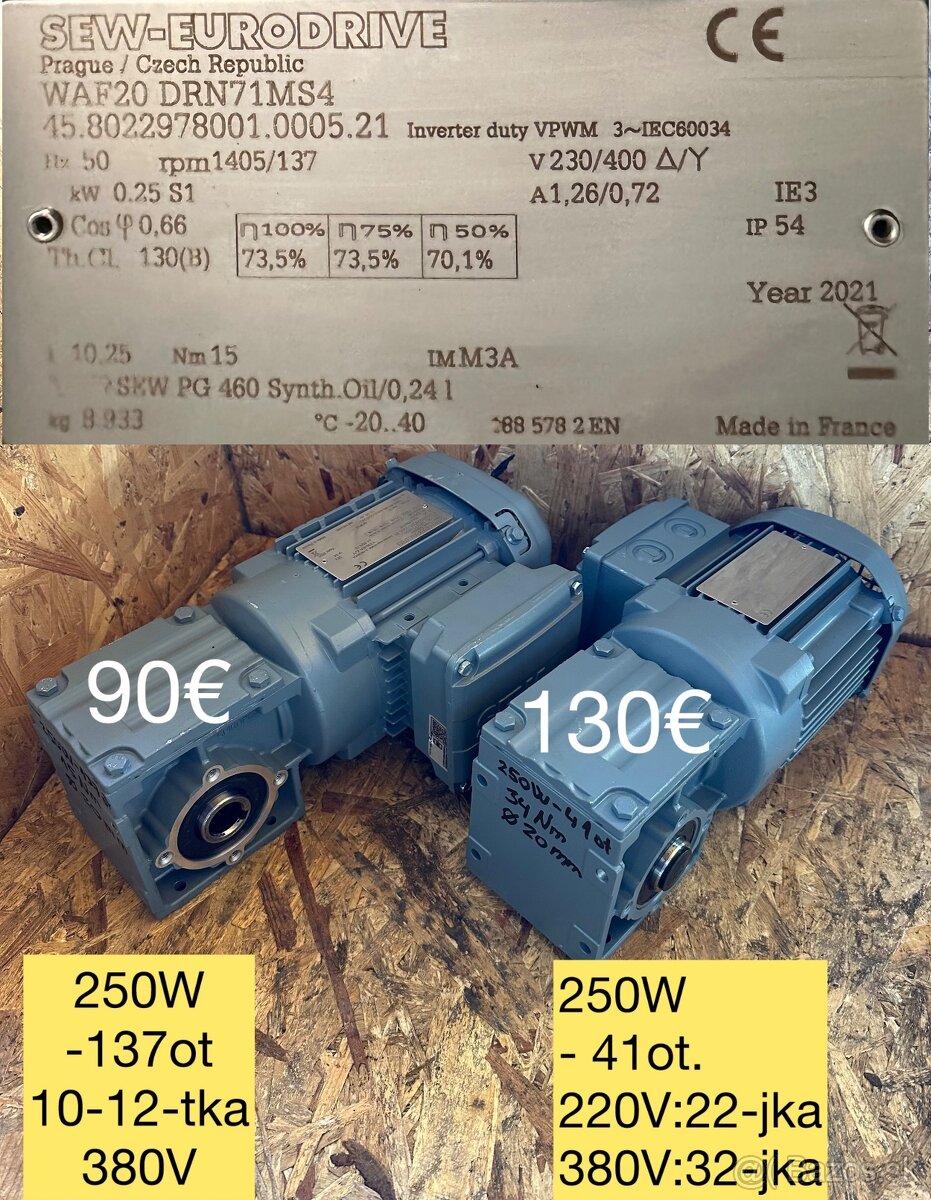 Malé elektroprevodovky SEW - 4
