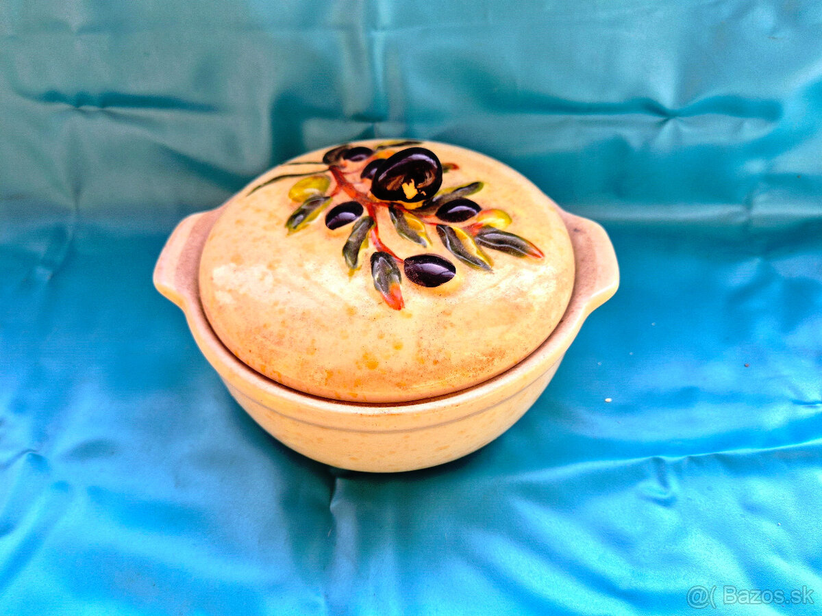 Keramické dózy - Provensálsky štýl - 3 ks - 4