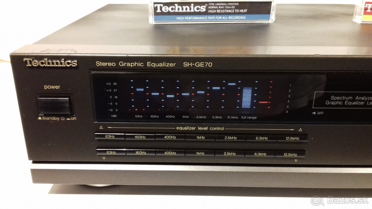 2x7 pasmovy GRAFICKY equalizer TECHNICS SH-GE70, Japan, AE73 - 4