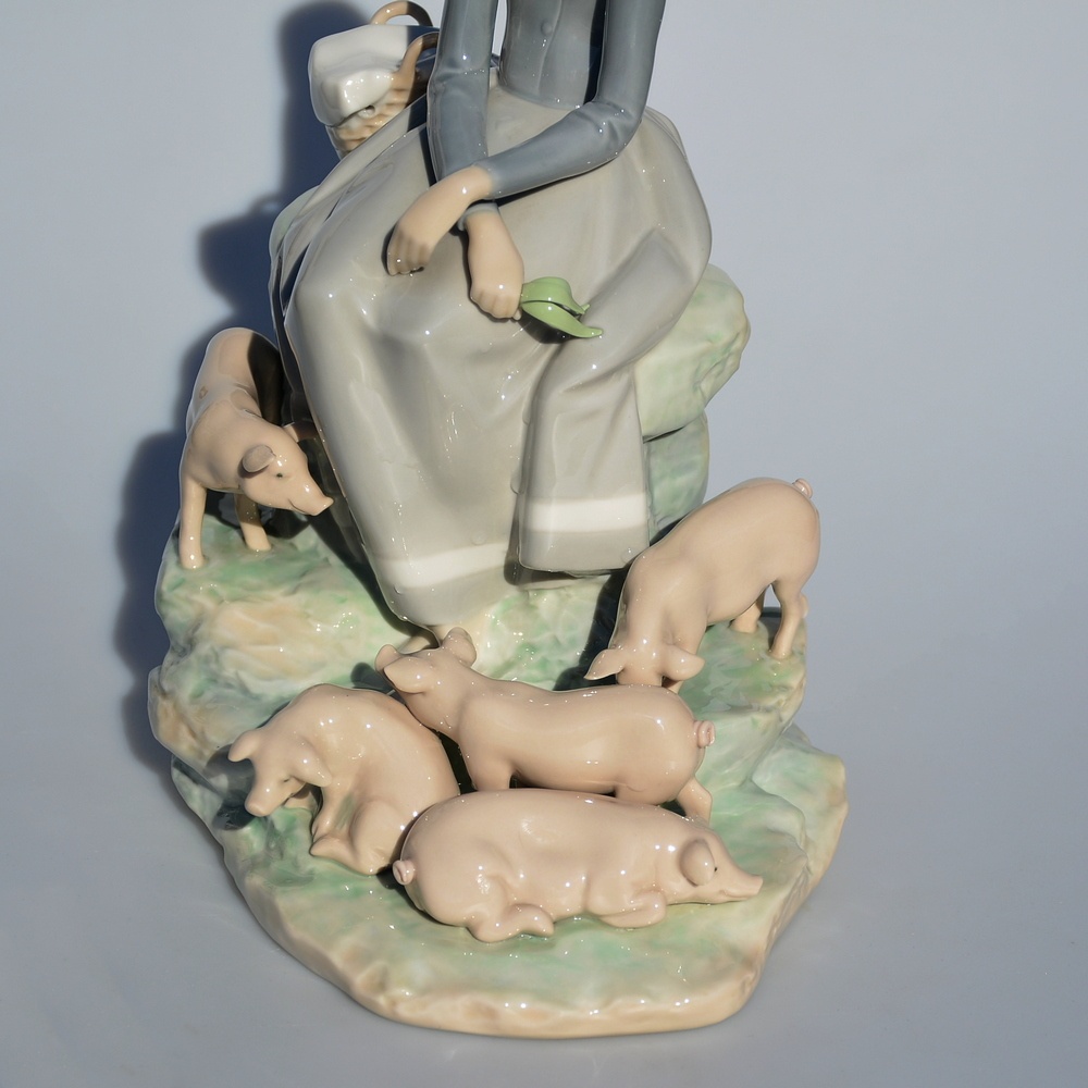 LLadró Veľká zberateľská porcelánová soška - Prasiatka - 4