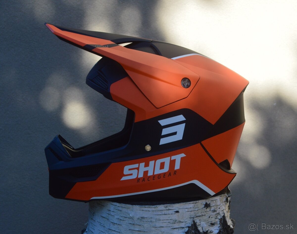 Prilba mx shot mat oranžová - 4