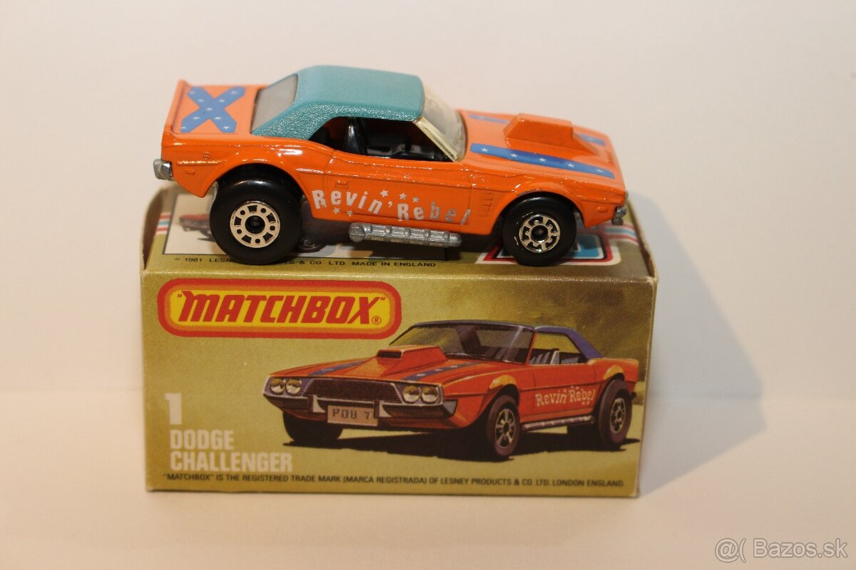 Matchbox SF Dodge Challenger Revin Rebel - 4
