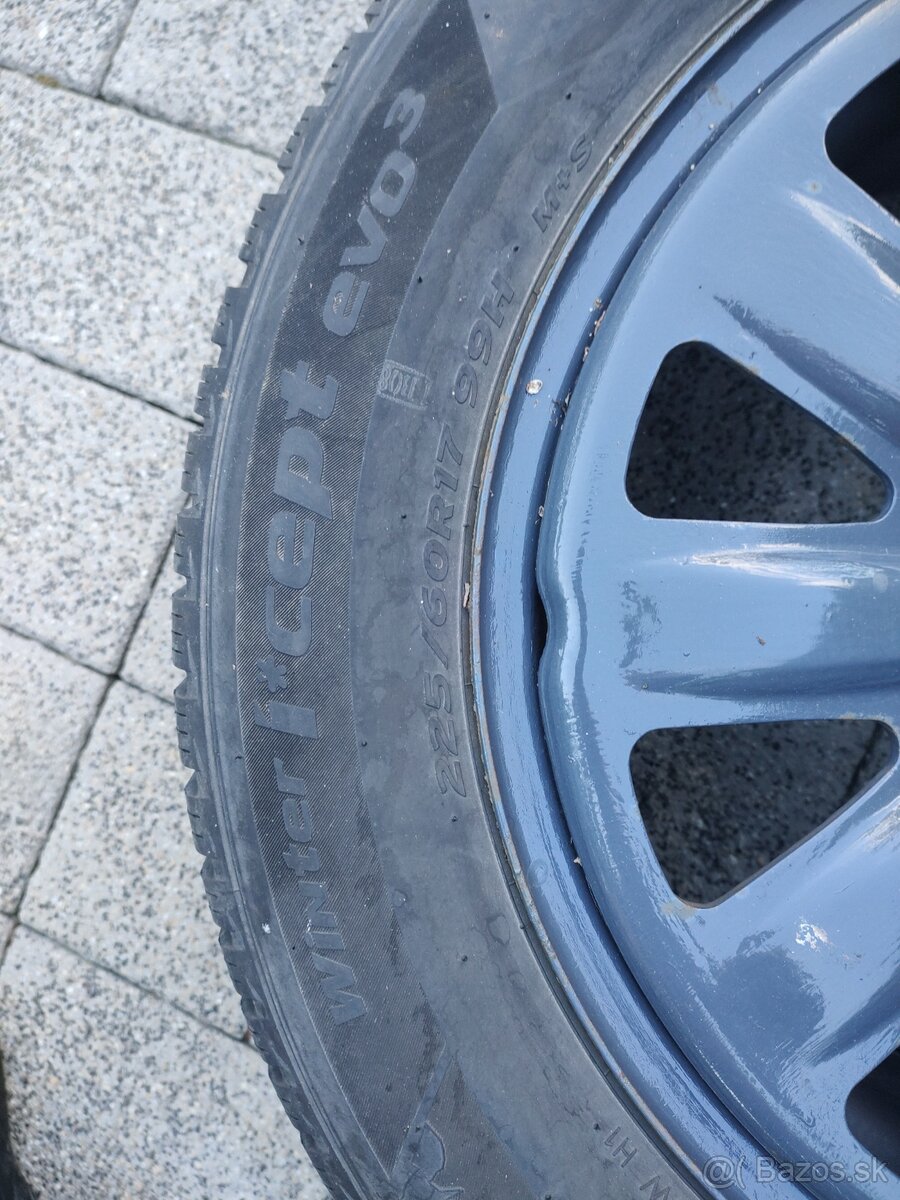 Hankook 225/60 r17 evo 3 + disky - 4