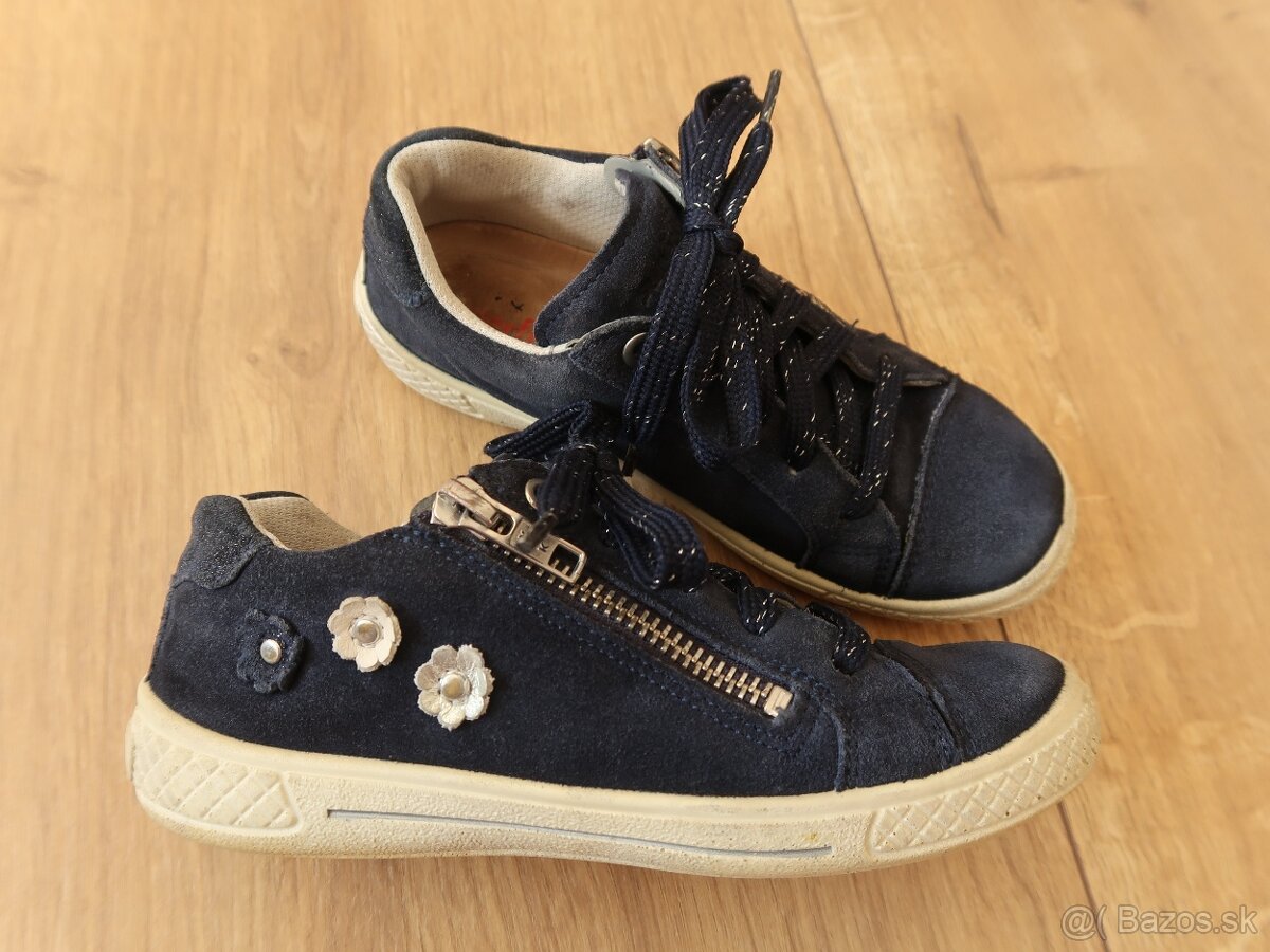 Dievčenské tenisky SUPERFIT 30 z brúsenej kože - 4