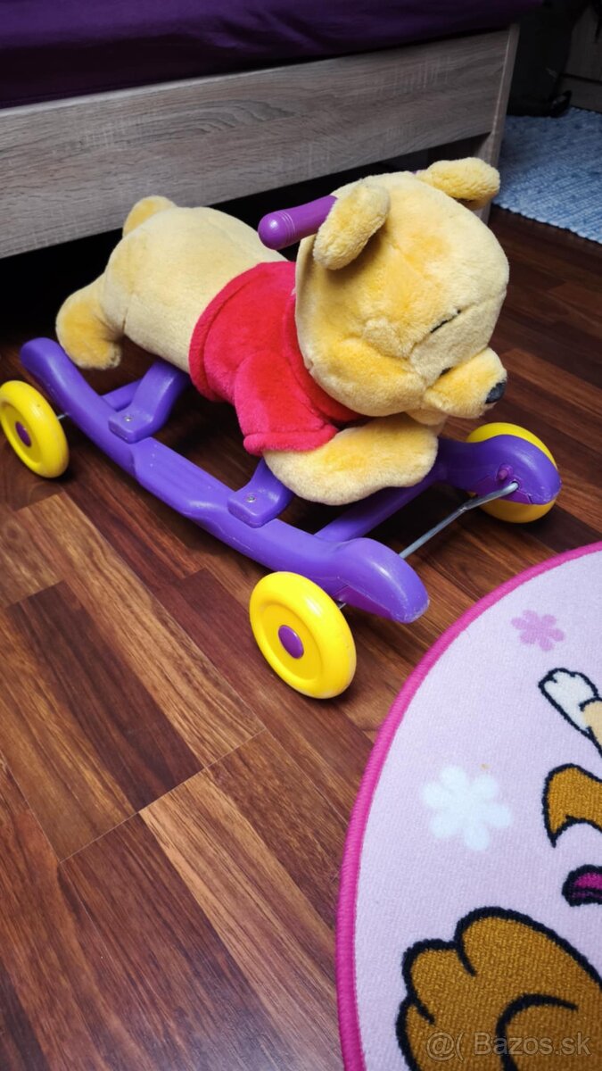 Hojdací Macko Pooh/odrážadielko - 4