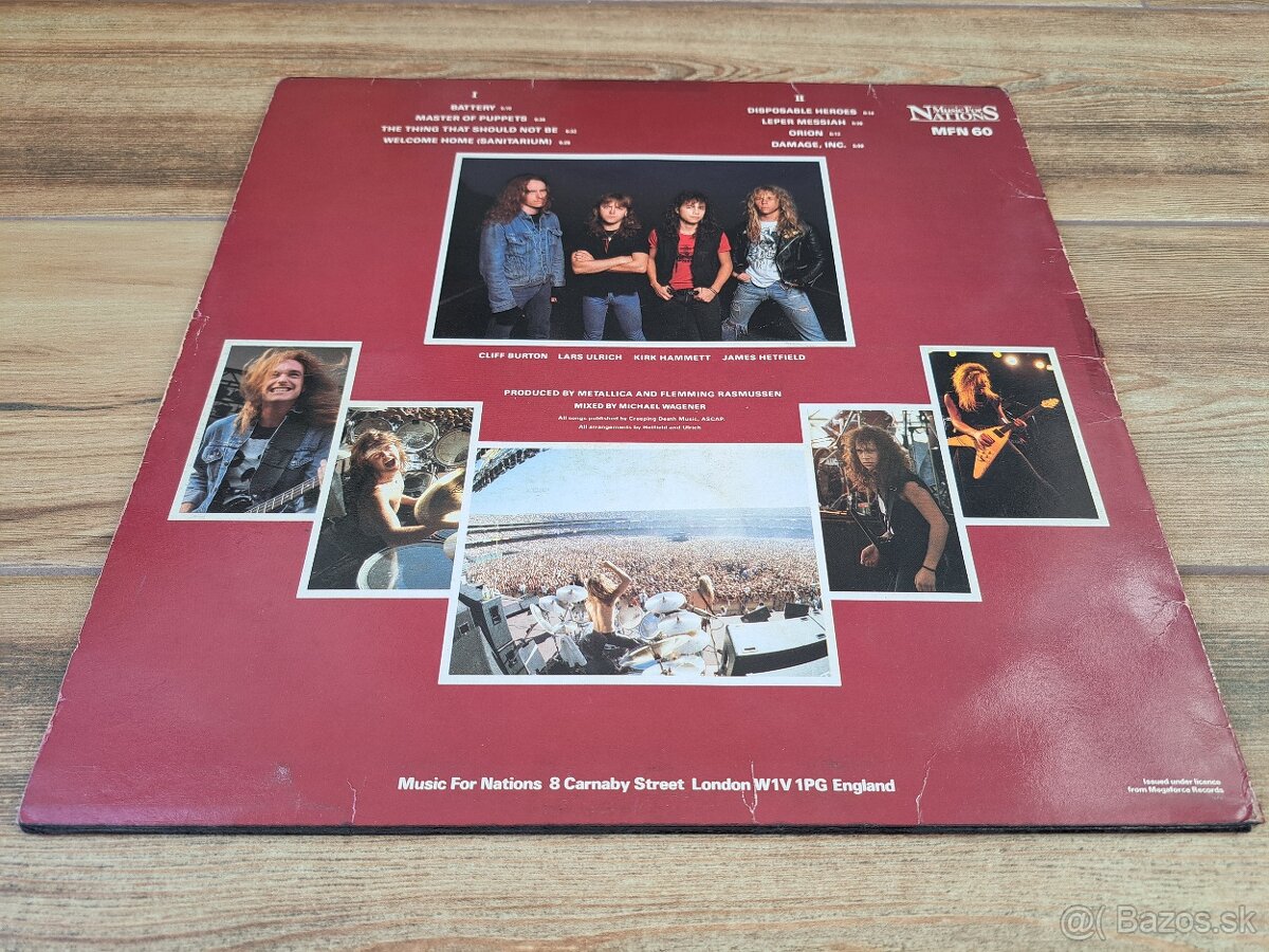 Lp METALLICA- Master of Puppets - 4