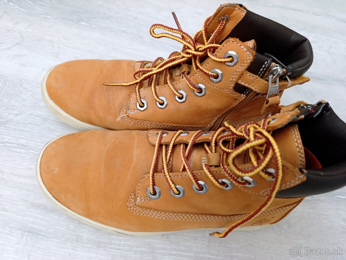 Mládežnícke kožené topánky TIMBERLAND -veľ. 36 - 4