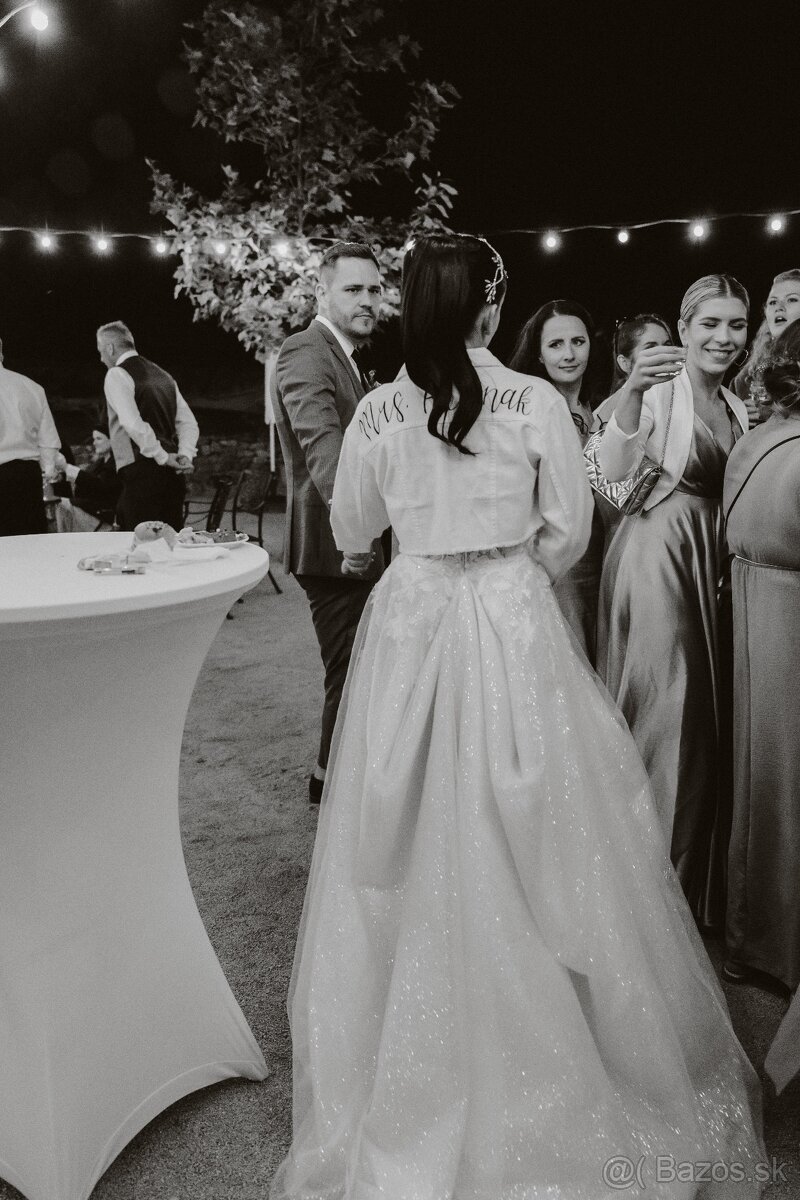 Predám nádherné svadobné šaty - 4