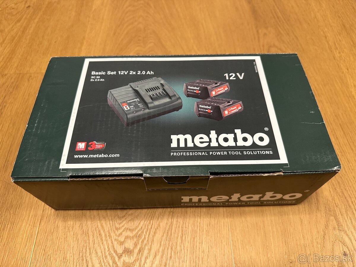 METABO 12V set - nabíjačka a akumulátor 2Ah - 4