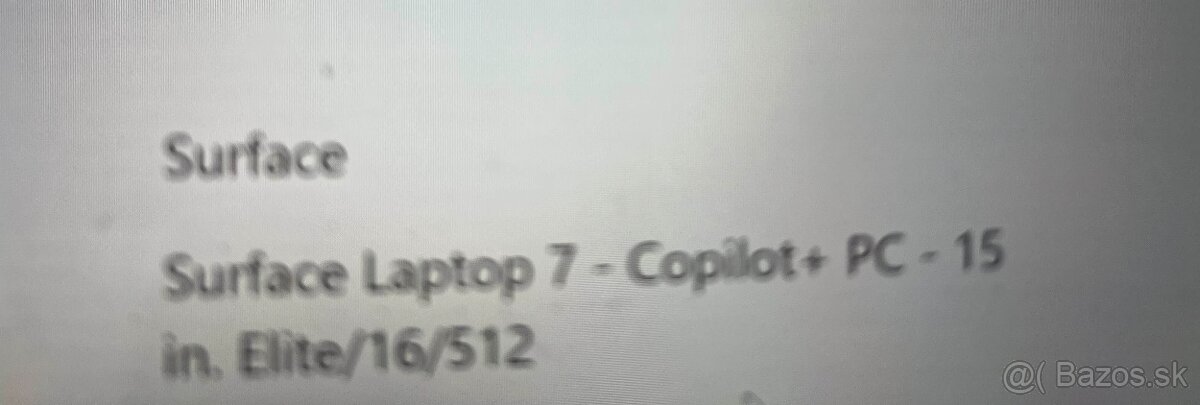 Microsoft Surface Laptop 7 – Copilot+ PC 15′′ | Snapdragon - 4