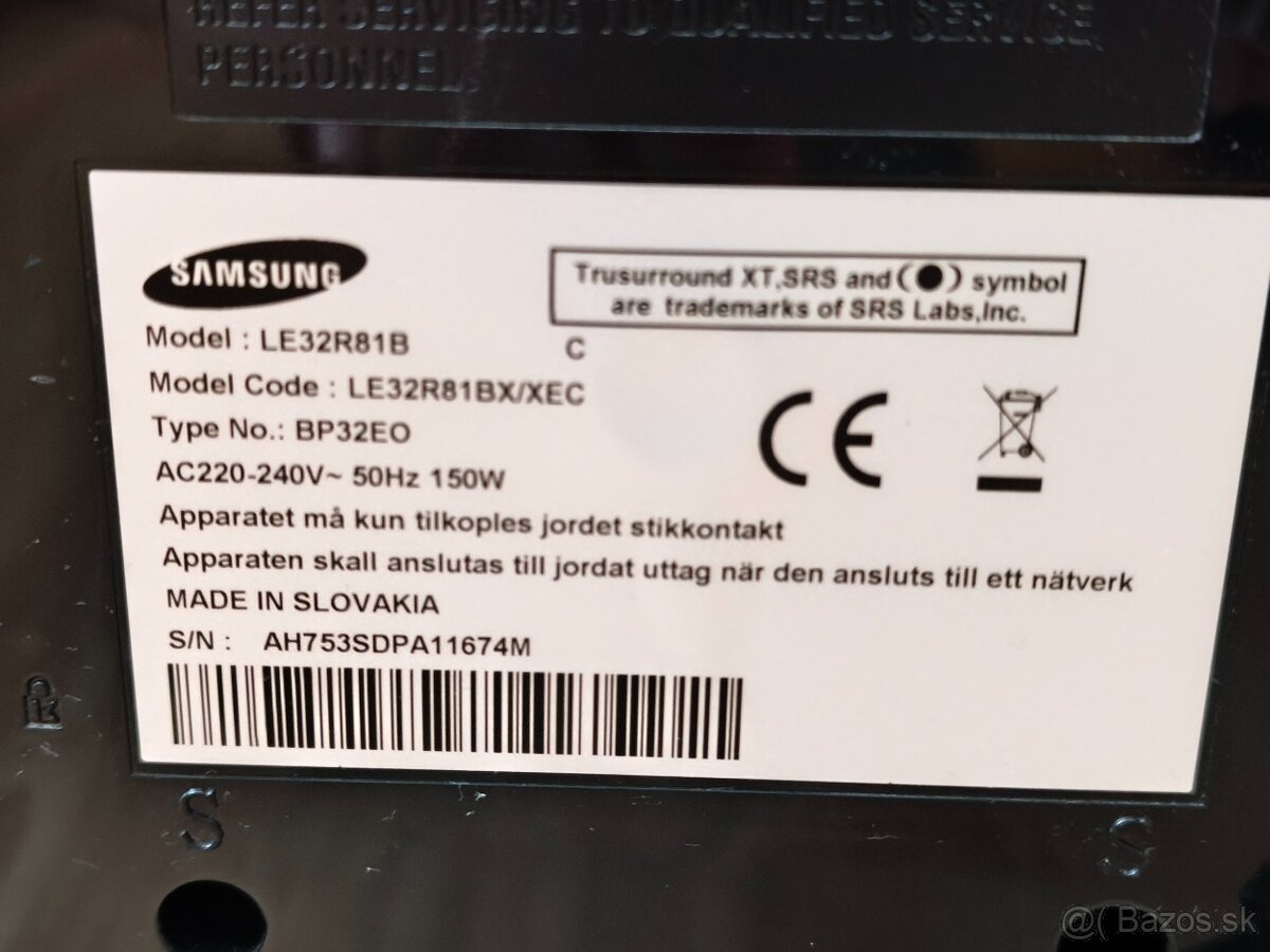 Predám 32" LCD TV Samsung LE32R81B - 4