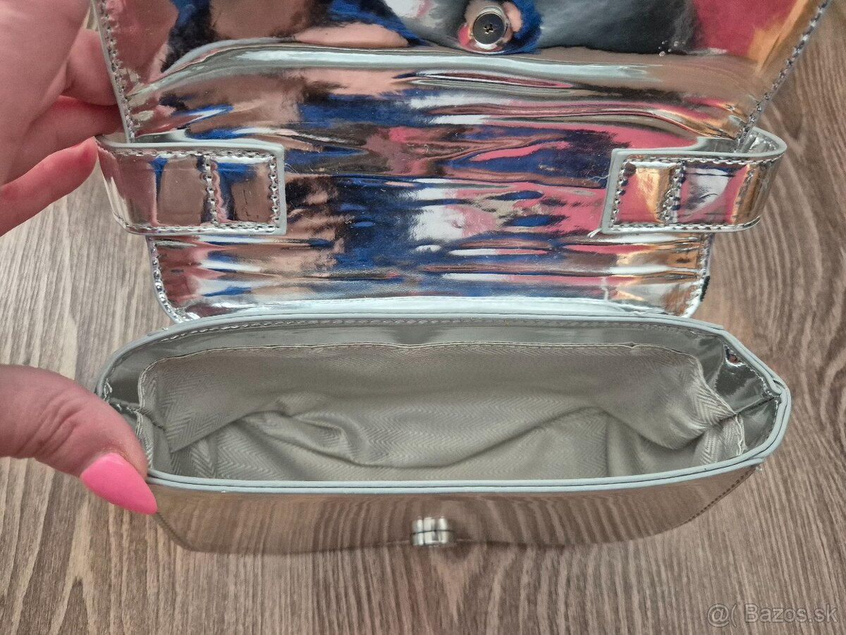 kabelka Diesel strieborná - 4