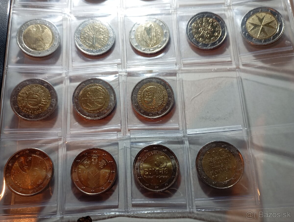 2 eurové euromince, zbierka 65 ks - 4