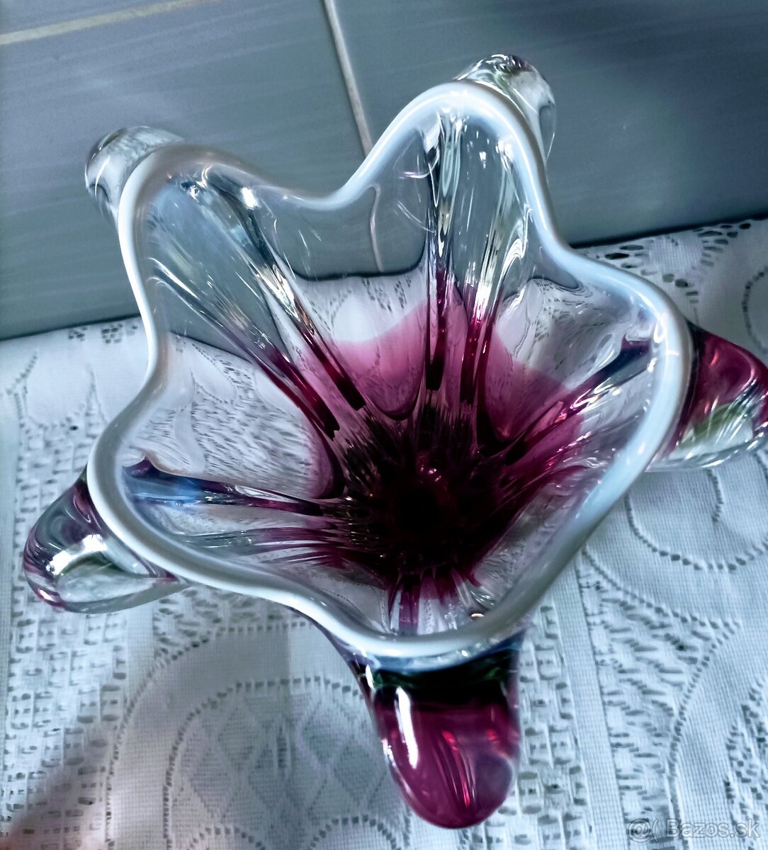 Váza - hutné sklo - 4