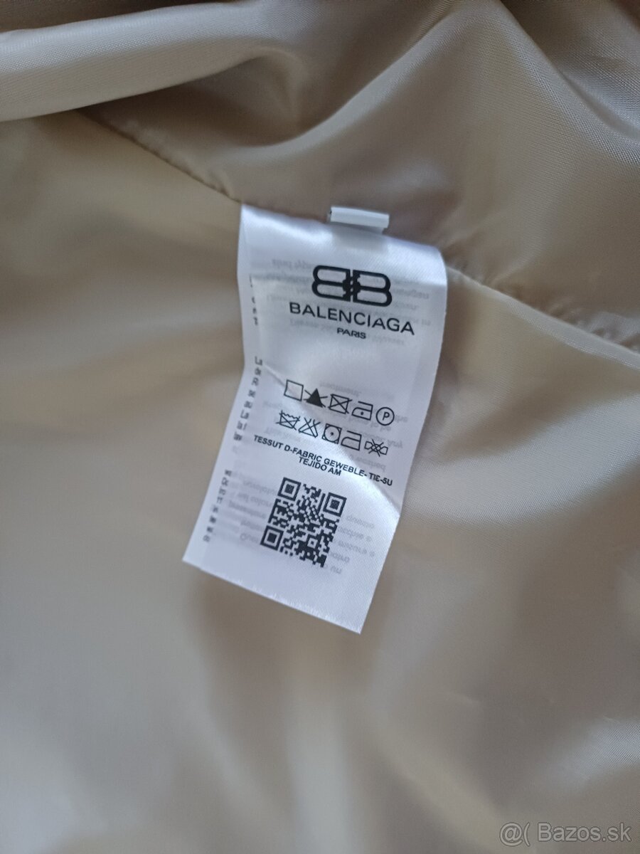 Balenciaga - bežové pončo s kapucňou - 4