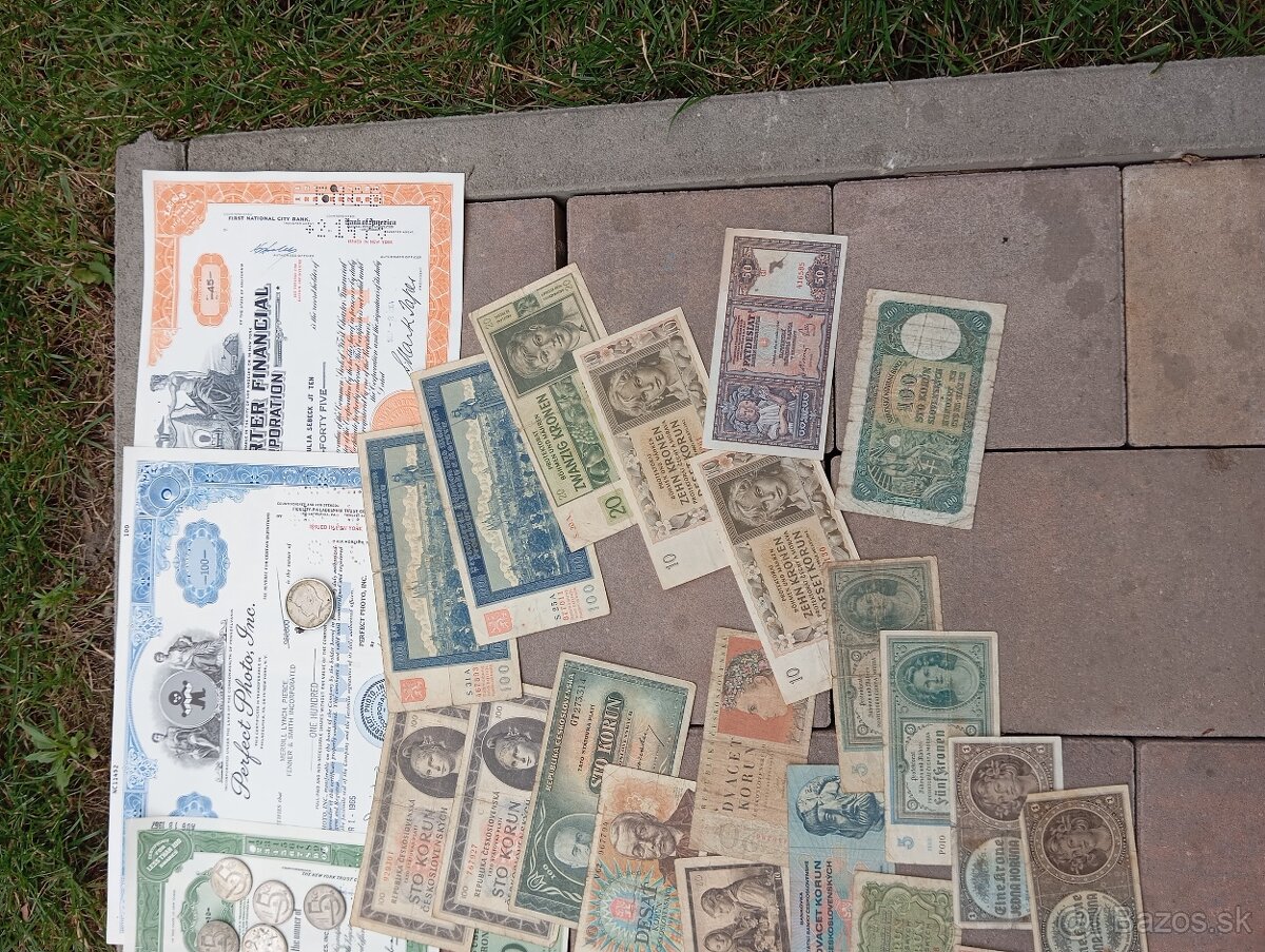 Veľká sada: bankovky, Staré peniaze. - 4