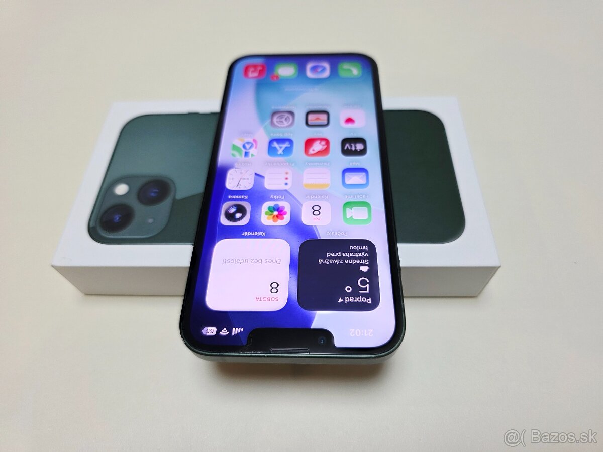 APPLE IPHONE 13 256GB GREEN,ZDRAVIE BATERKY 100% - 4