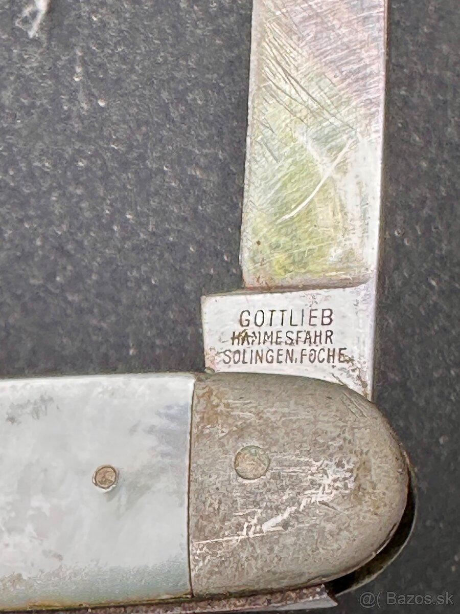 Staré kapesní nože, Gerlach RGM, holení, flakony - 4