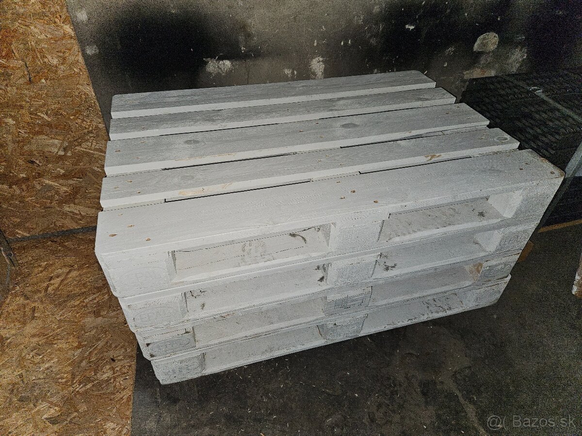 Palety biele - 4