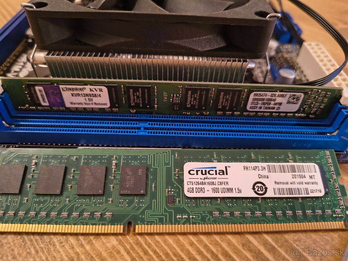 Asrock H61M-VG3 + i3 3220 + 2x4GB + chladic - 4