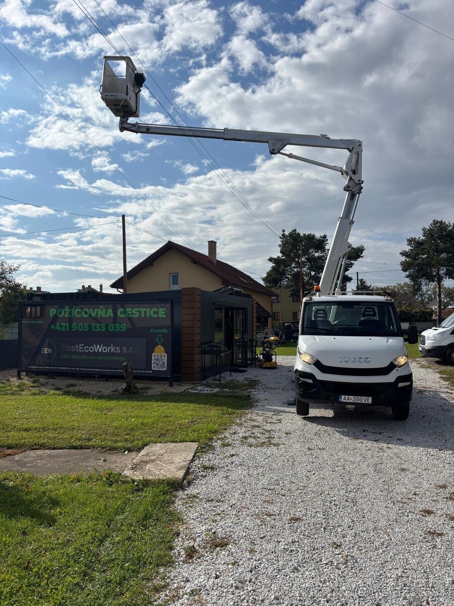Prenájom vysokozdvižnej montážnej plošiny 17m - 4