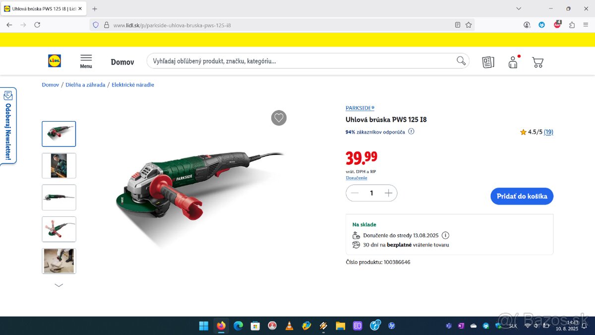 Uhlová brúska Parkside - 4