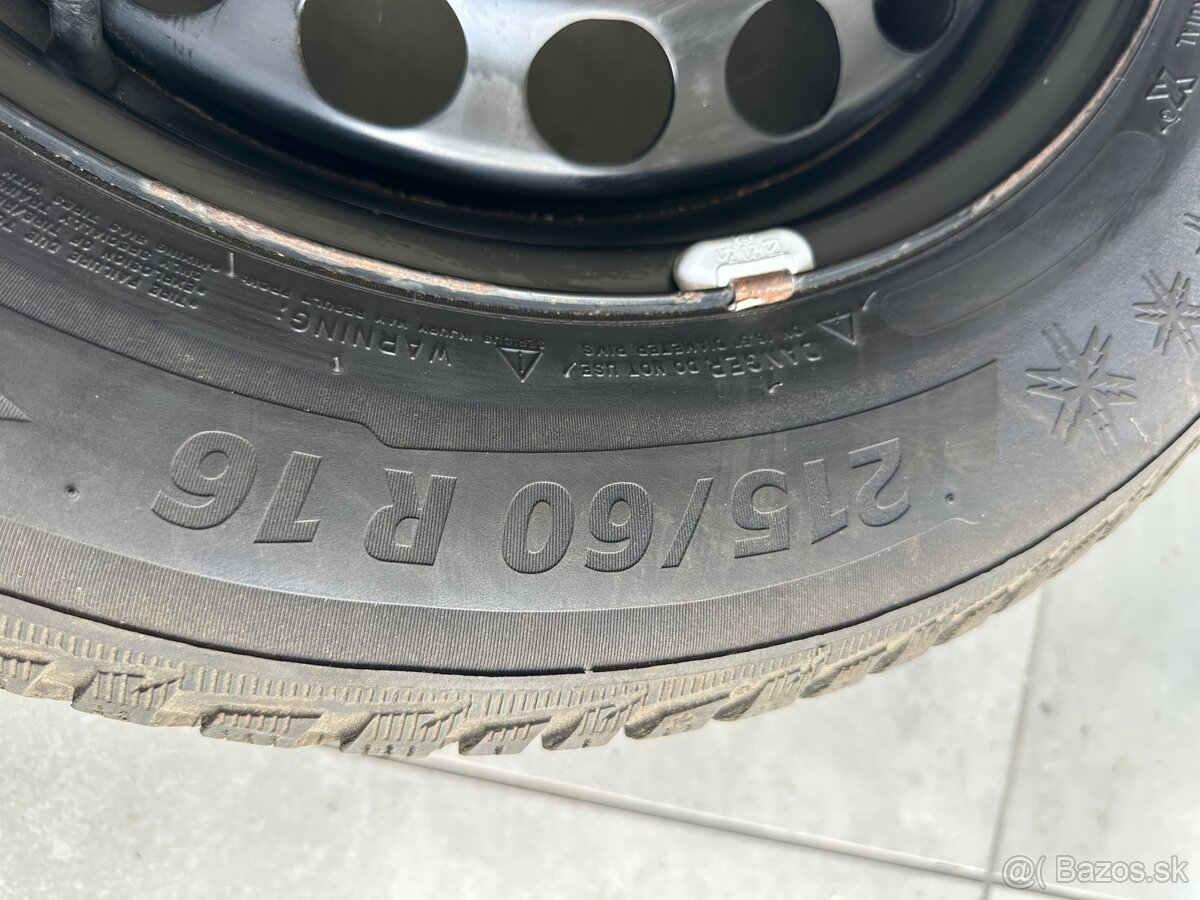 ZÁNOVNÉ Plechové disky VW r16 - 4