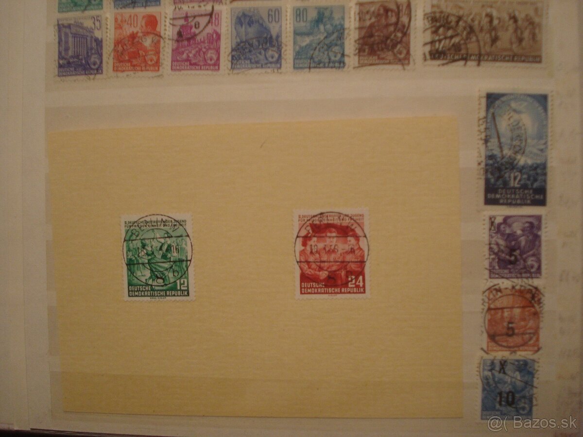 16 stranový album A4 + 600 rôznych známok NDR - 4