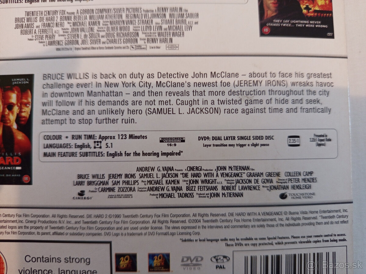 predám DVD Smrtonosná pasca (Die Hard) - 4