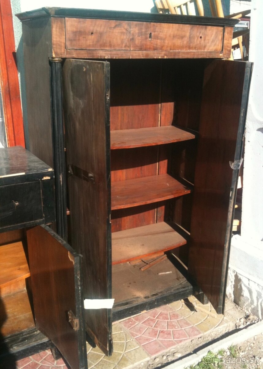 Empírová skrinka - vertiko - 4