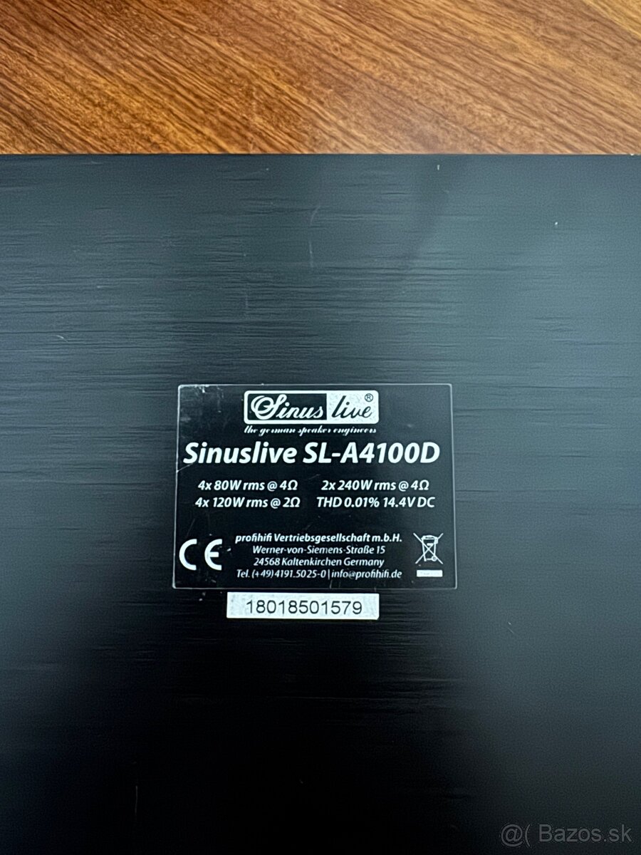 Zosilňovač Sinuslive SL-A4100D - 4